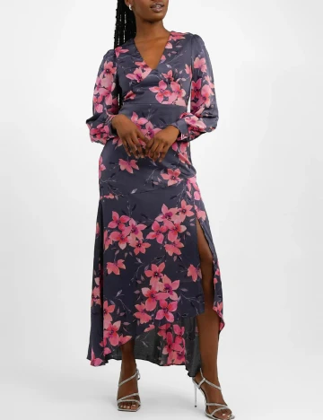 Rochie lunga Liquorish, floral print Floral print