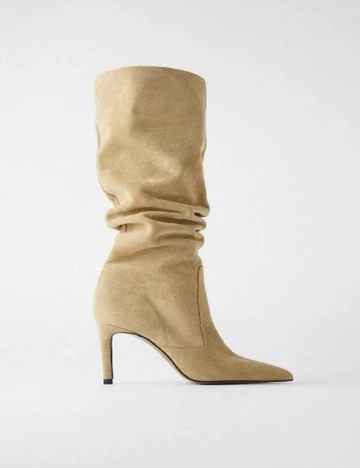 Cizme Zara, bej, 36
