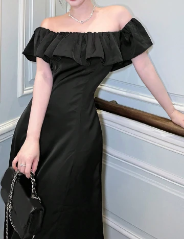 Rochie medie Dazy, negru Negru