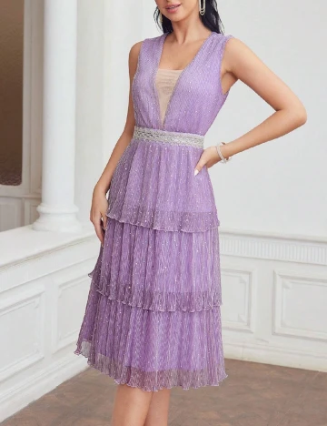 Rochie medie MOTF, mov Mov