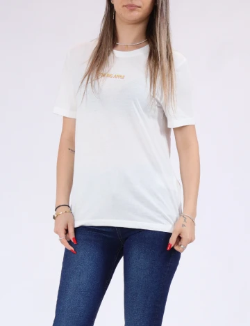 Tricou Only, alb Alb