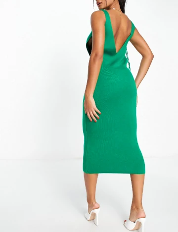 Rochie medie FASHIONKILLA, verde Verde