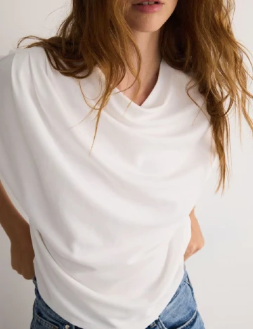 Bluza Reserved, alb Alb