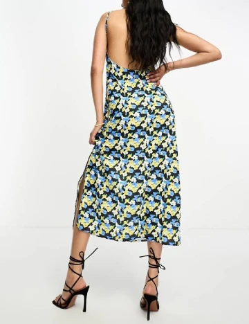 Rochie medie Lola May, floral print