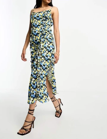 Rochie medie Lola May, floral print