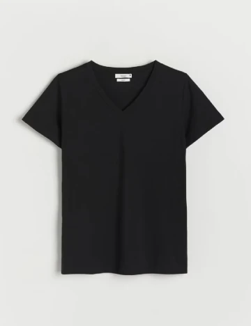 Tricou Reserved, negru Negru