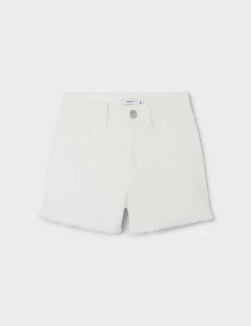 Pantaloni scurti Name It, alb