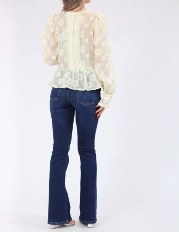 Bluza Pieces, galben Galben