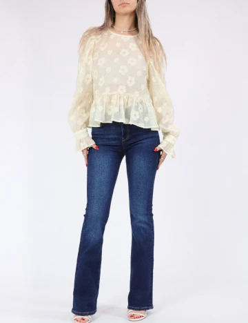 Bluza Pieces, galben Galben