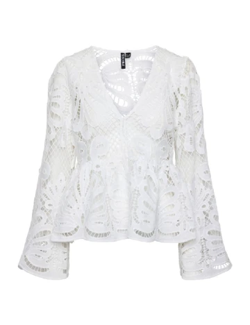 Bluza Pieces, alb