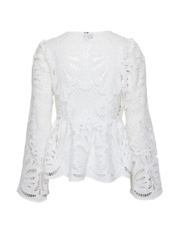 Bluza Pieces, alb