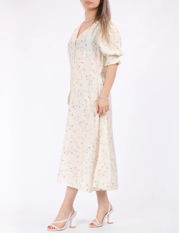 Rochie medie Vero Moda, crem Crem