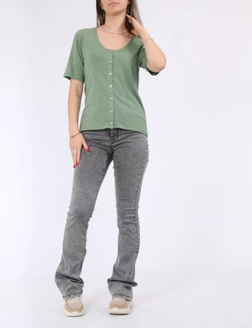 Tricou Pieces, verde