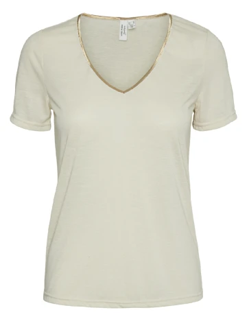 Tricou Vero Moda, crem