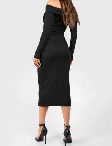 Rochie medie Boohoo, negru