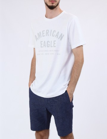 
						Tricou American Eagle, alb