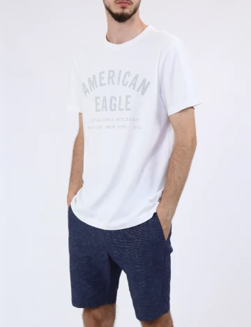 Tricou American Eagle, alb