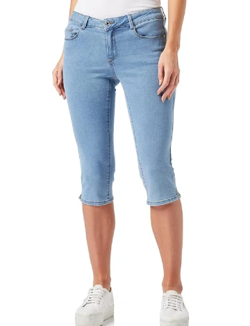 Pantaloni trei sferturi Vero Moda, albastru Albastru