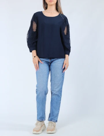 Bluza Vero Moda, bleumarin Albastru
