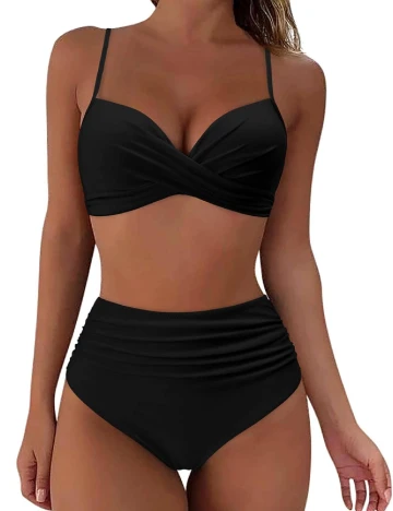 Costum de baie SHEIN, negru Negru