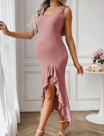 Rochie lunga SHEIN Maternity, roz