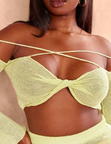 Top PRETTYLITTLETHING, verde