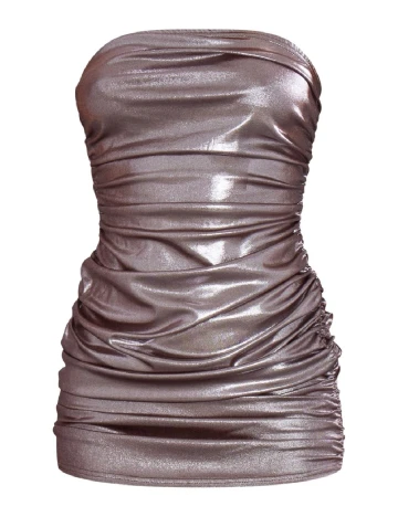 Rochie scurta PRETTYLITTLETHING, gri