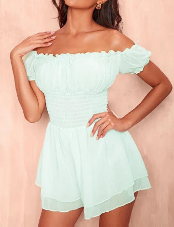 Salopeta PRETTYLITTLETHING, turcoaz