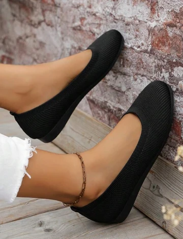 Balerini SHEIN, negru Negru