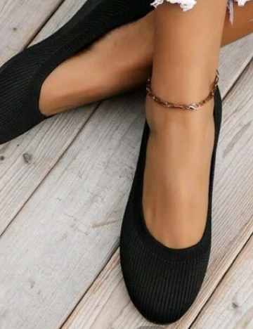 Balerini SHEIN, negru Negru
