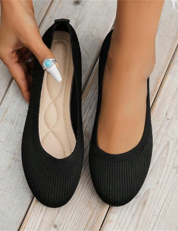 Balerini SHEIN, negru Negru