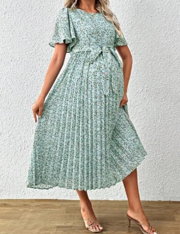 Rochie medie SHEIN Maternity, bleu Albastru