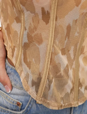 Top FASHIONKILLA, animal print