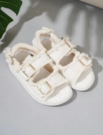 Sandale Shein Kids, ecru Alb