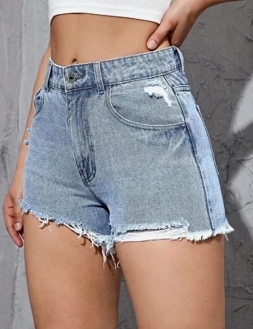 Pantaloni scurti SHEIN, albastru Albastru