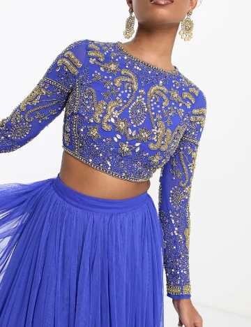 Top ASOS, albastru Albastru