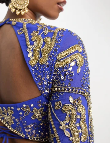 Top ASOS, albastru Albastru