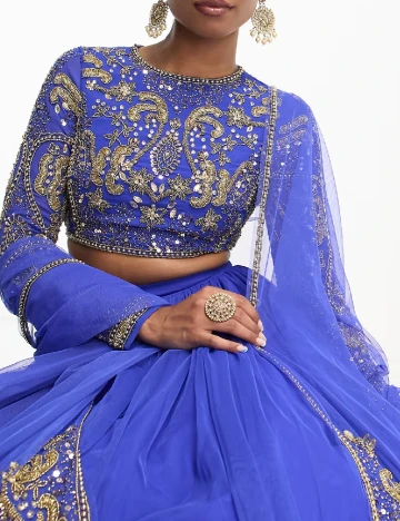 Top ASOS, albastru Albastru