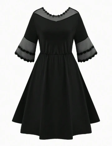 Rochie scurta SHEIN CURVE, negru
