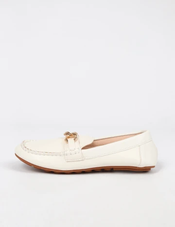 Mocasini SHEIN, alb