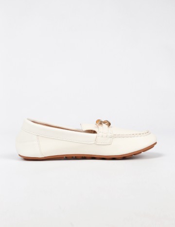 Mocasini SHEIN, alb