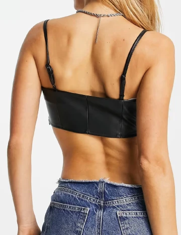Top Violet Romance, negru Negru