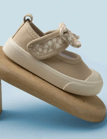 Pantofi Shein Kids, maro deschis