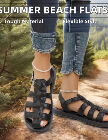 Sandale SHEIN, negru Negru