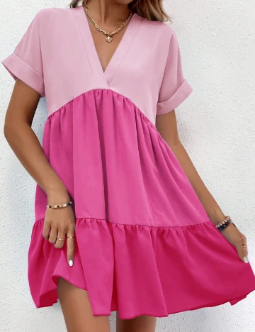 Rochie scurta SHEIN, roz Roz