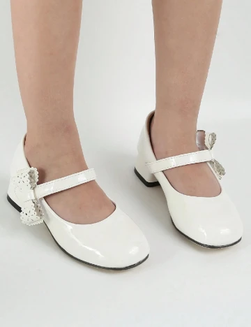 Pantofi Shein Kids, alb