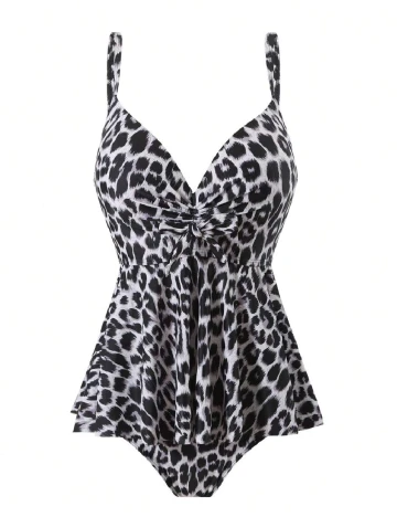 Costum de baie SHEIN, animal print