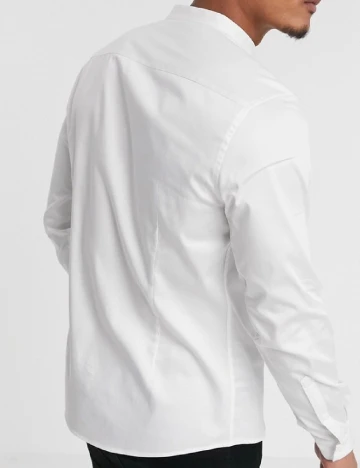 Camasa Asos Plus Size Men, alb
