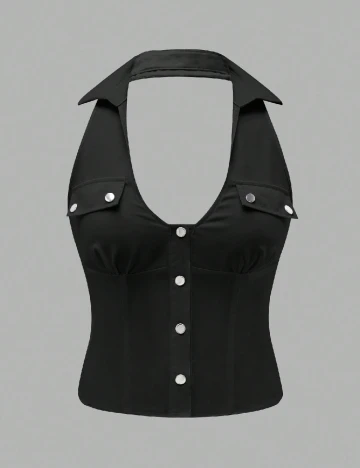 Top SHEIN, negru