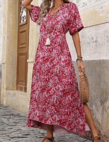
						Rochie lunga SHEIN, roz